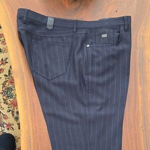 Robert Graham Navy Pinstripe Pants